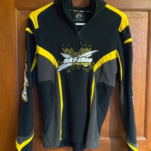 Fleece 3/4 zip ski doo sweatshirt